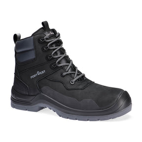 Portwest FV06 Composite Nubuck Mid Boot S7L LG FO SR SC Black