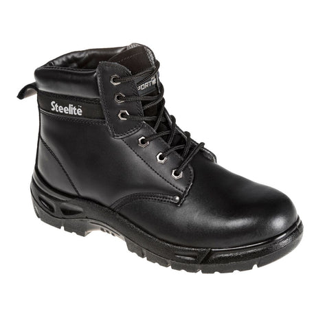 Portwest FW03 Steel Action Leather Ankle Boot S3 SR Black