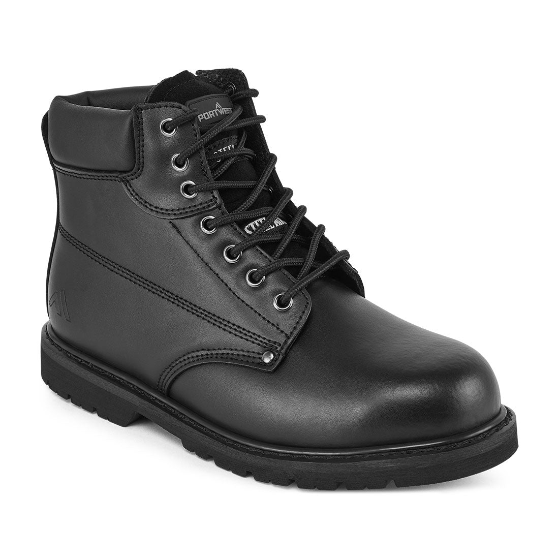 Portwest FW16 Steel Action Leather Ankle Boot SBP HRO Black