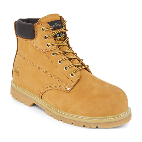 Portwest FW17 Steel Leather Welted Ankle Boot SB HRO Honey