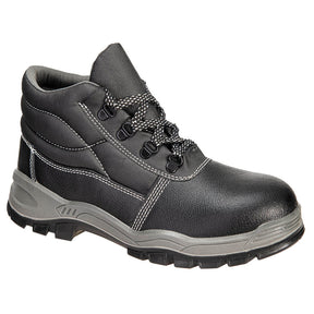 Portwest FW23 Steel Action Leather Mid Boot S3 SR FO Black