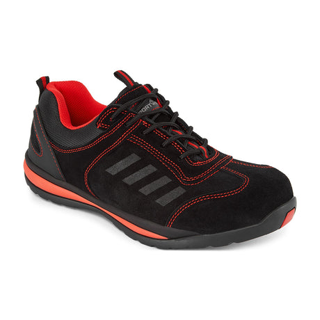 Portwest FW34 Steelite Lusum Safety Trainer S1P HRO SR Red