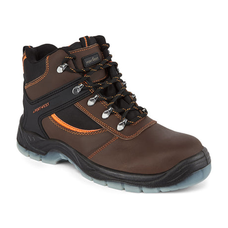 Portwest FW69 Steel Leather Hiker Boot S3 SR FO Brown