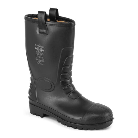 Portwest FW75 Steel PVC Rigger Boot S5 FO CI Black
