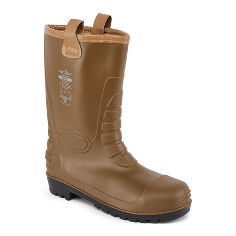 Portwest FW75 Steel PVC Rigger Boot S5 FO CI Tan