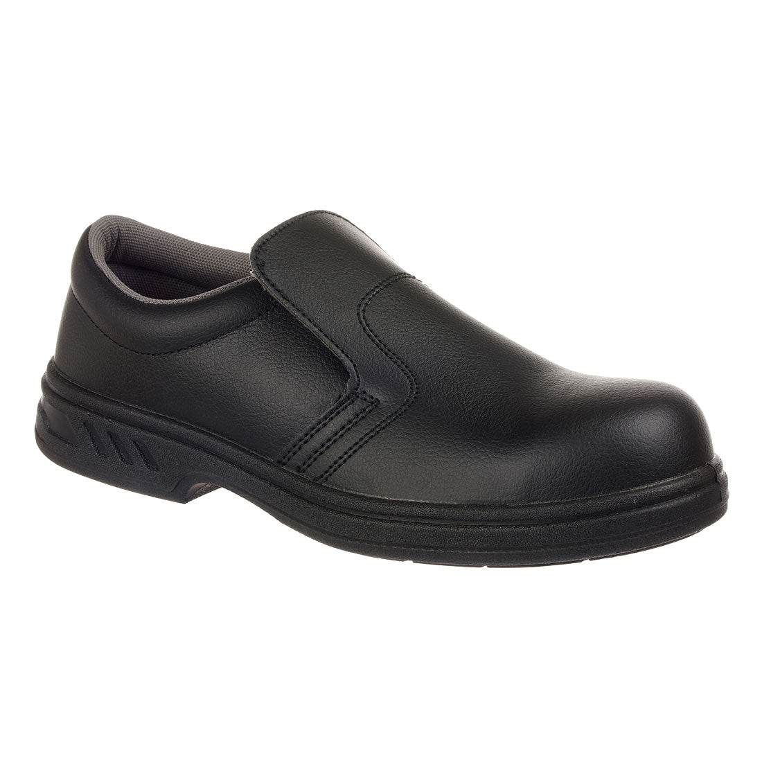 Portwest FW81 Steel Microfibre Slip on Shoe S2 FO SR Black