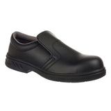 Portwest FW81 Steel Microfibre Slip on Shoe S2 FO SR Black