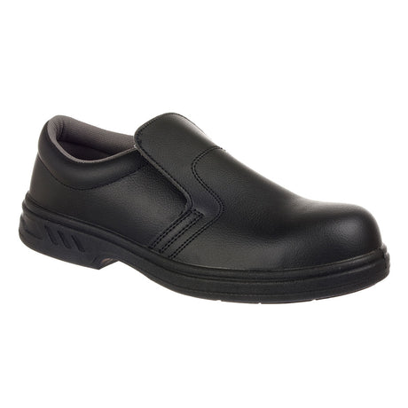 Portwest FW81 Steel Microfibre Slip on Shoe S2 FO SR Black