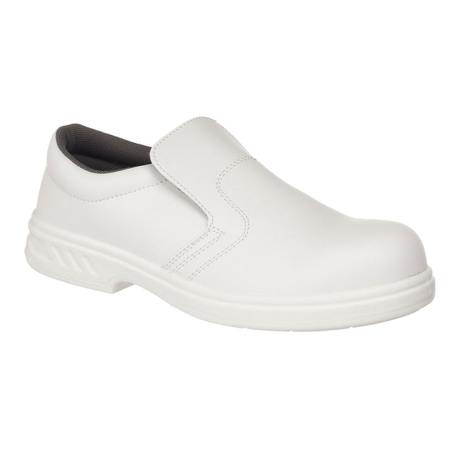 Portwest FW81 Steel Microfibre Slip on Shoe S2 FO SR White