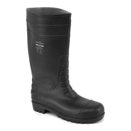 Portwest FW94 Steel PVC Classic Wellington S4 FO Black