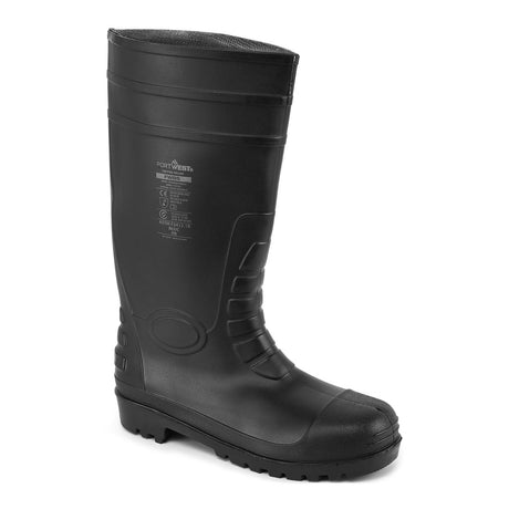 Portwest FW95 Steel PVC Wellington S5 FO Black
