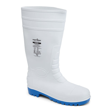Portwest FW95 Steel PVC Wellington S5 FO White