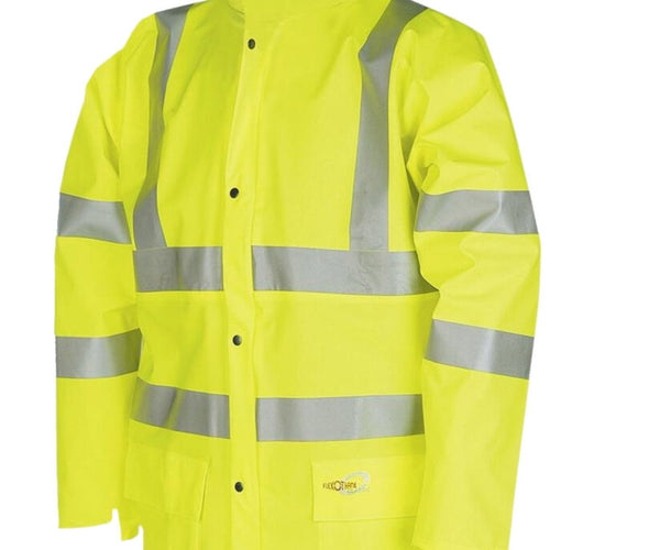 Sioen Carmaux Hi-Vis Flexothane Waterproof Rain Jacket