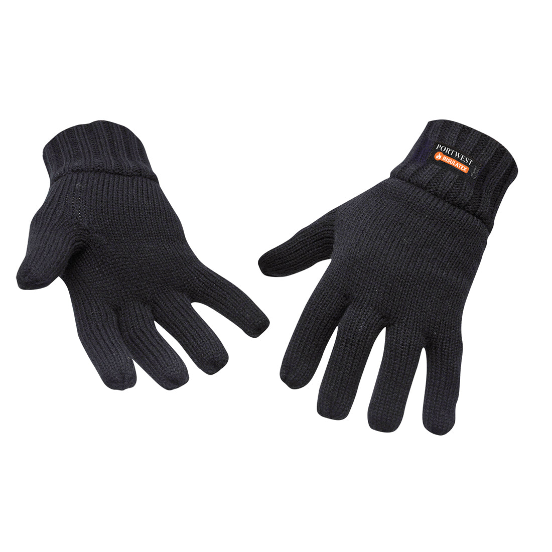 Portwest GL13 Insulated Knit Glove Black