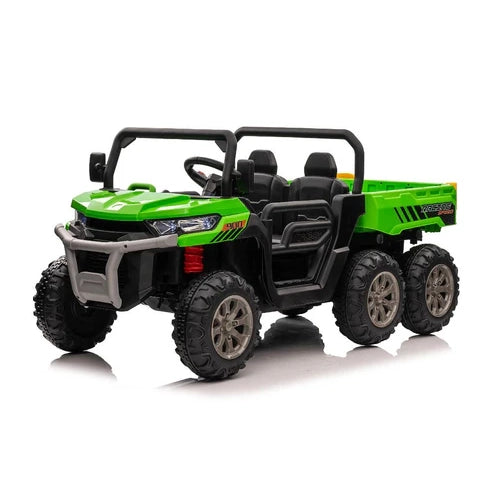 24V 6-Wheel Gator Two Seat Ride-On Electric Vehicle with Tipping Feature