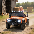 Landrover Defender Official 12V Ride On for Kids | Orange