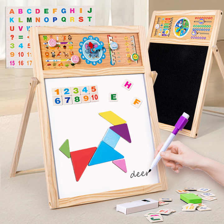 Double-Sided Alphabet Drawing Board