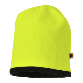 Portwest HA14 Reversible Hi-Vis Beanie Hat Yellow/Black