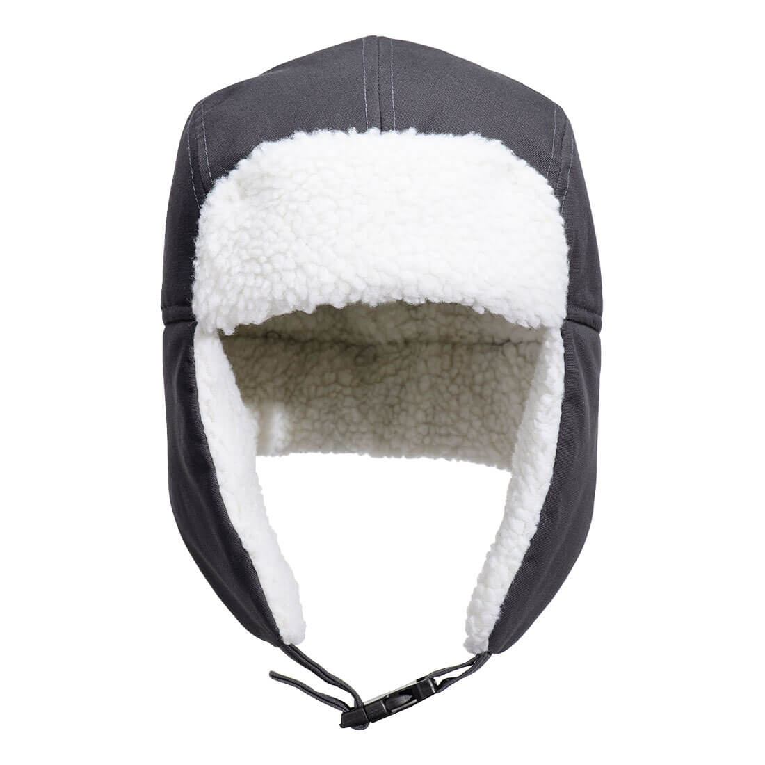 Portwest HA33 Sherpa Lined Trapper Hat Metal Grey