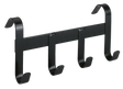 Bridle Bracket metal with 4 hooks to hang up black