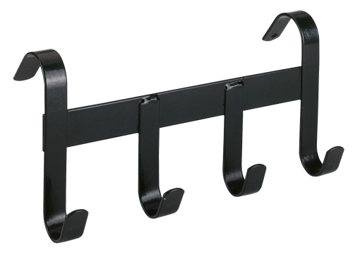 Bridle Bracket metal with 4 hooks to hang up black