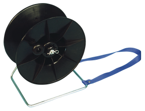 Reel for tape and wire with carrying strap