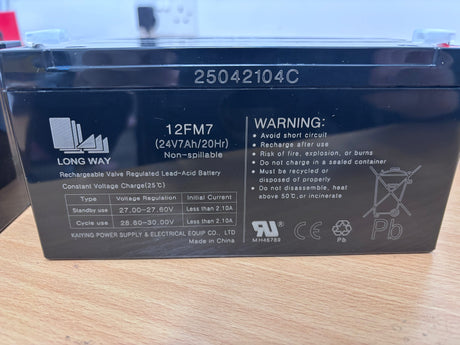 24V 7ah Battery For Ride On Vehicles