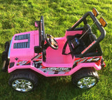 Drifter Raptor Powerful 12V Electric Ride on Jeep (Pink)