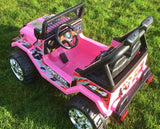 Drifter Raptor Powerful 12V Electric Ride on Jeep (Pink)