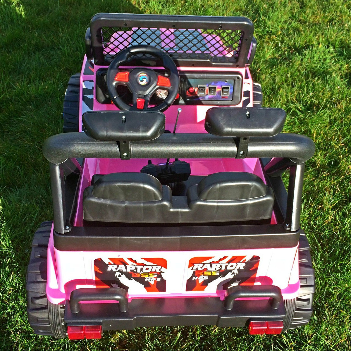 Drifter Raptor Powerful 12V Electric Ride on Jeep (Pink)