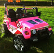 Drifter Raptor Powerful 12V Electric Ride on Jeep (Pink)