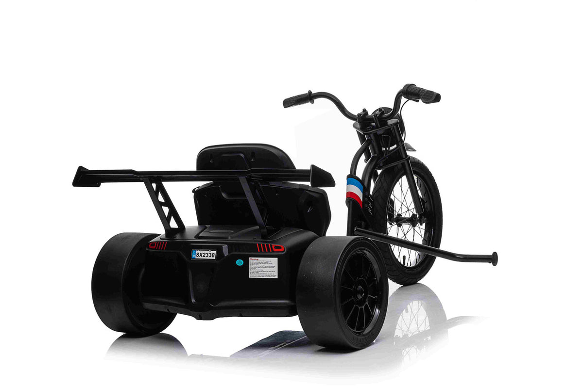 Drift 24V Electric Ride On Trike Black