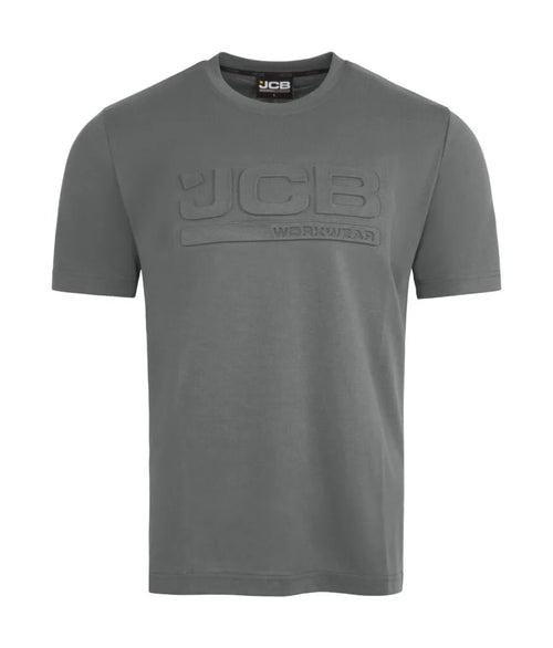 JCB Workwear 3d Embossed T-shirt Grey
