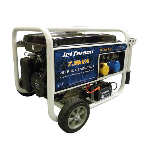 Jefferson 7.9kVA Petrol Generator with AVR (Electric Start)