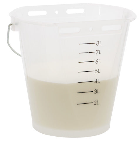 Calf Feeding Bucket White Transparent