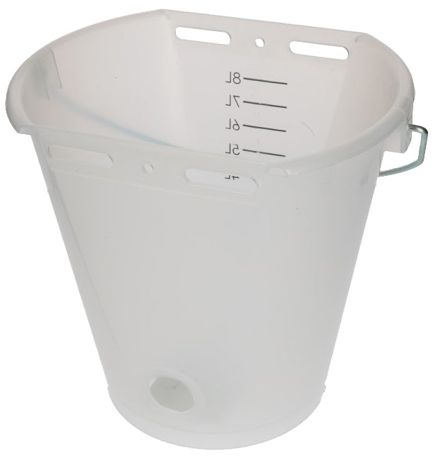 Calf Feeding Bucket White Transparent