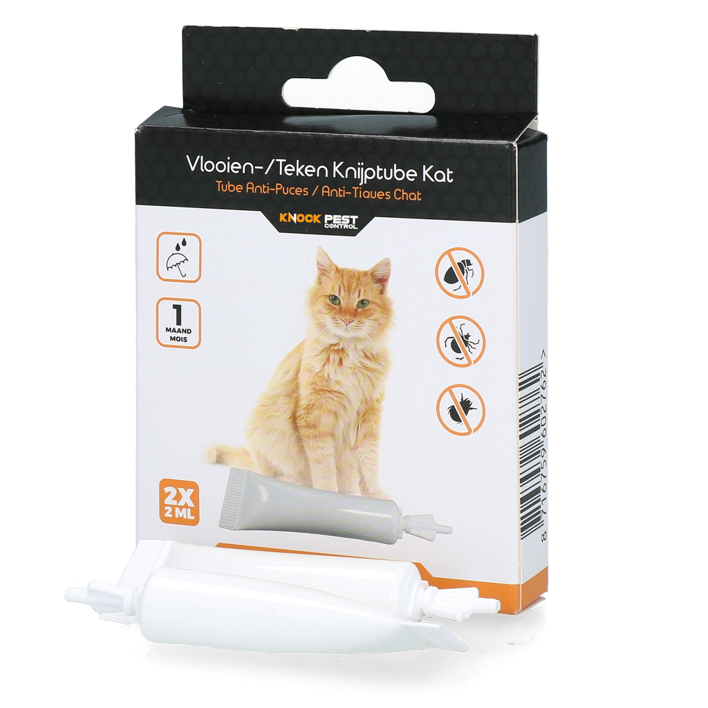 Knock Pest Flea & Tick Squeeze Tube for Cats