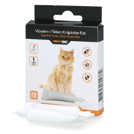 Knock Pest Flea & Tick Squeeze Tube for Cats