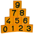 Cow belt marking number nr. 1 yellow
