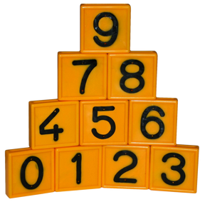 Cow belt marking number nr. 1 yellow