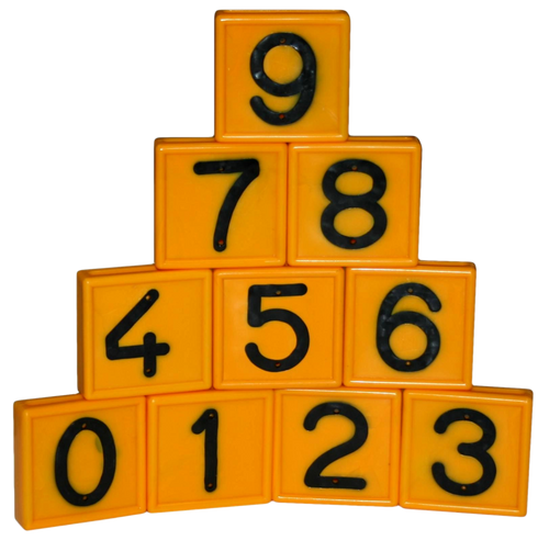 Cow belt marking number nr. 1 yellow