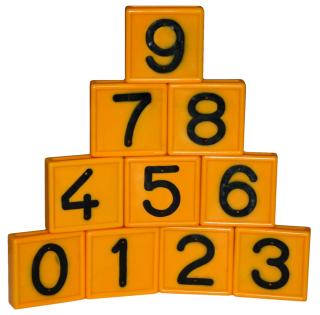 Cow belt marking number nr. 1 yellow