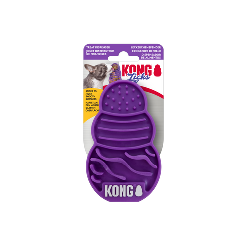 KONG Licks Treat Dispenser Cat Purple S