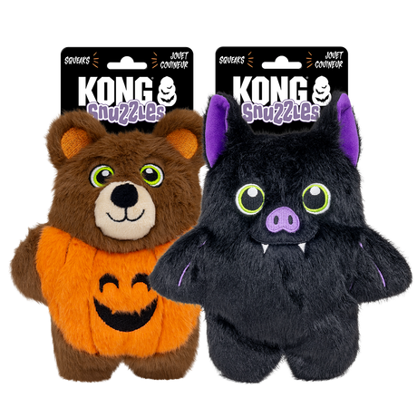 KONG Halloween Snuzzles Bat & Bear Assorted
