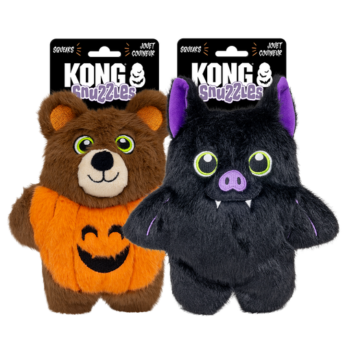 KONG Halloween Snuzzles Bat & Bear Assorted