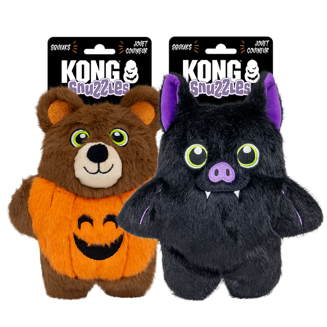 KONG Halloween Snuzzles Bat & Bear Assorted