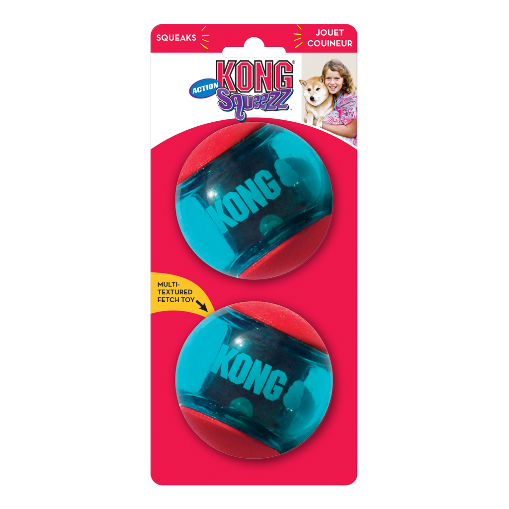 KONG Squeezz® Action Ball Red