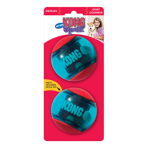 KONG Squeezz® Action Ball Red