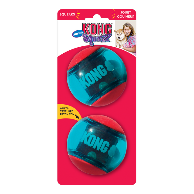 KONG Squeezz® Action Ball Red