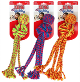 KONG Wubba Weaves with Rope Assorti L